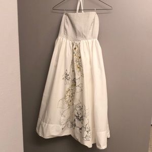 Anthropologie Maeve Strapless Dress